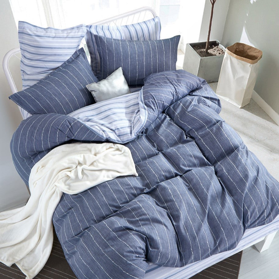 Everyday Impressions, Combed Cotton Fitted Sheet Set (Quilt Cover Excluded)