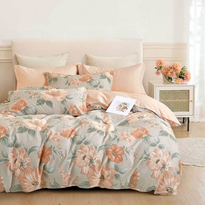 Everyday Impressions, Combed Cotton Fitted Sheet Set (Quilt Cover Excluded)