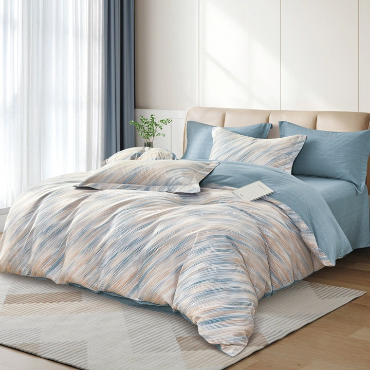 Everyday Impressions, Combed Cotton Fitted Sheet Set (Quilt Cover Excluded)