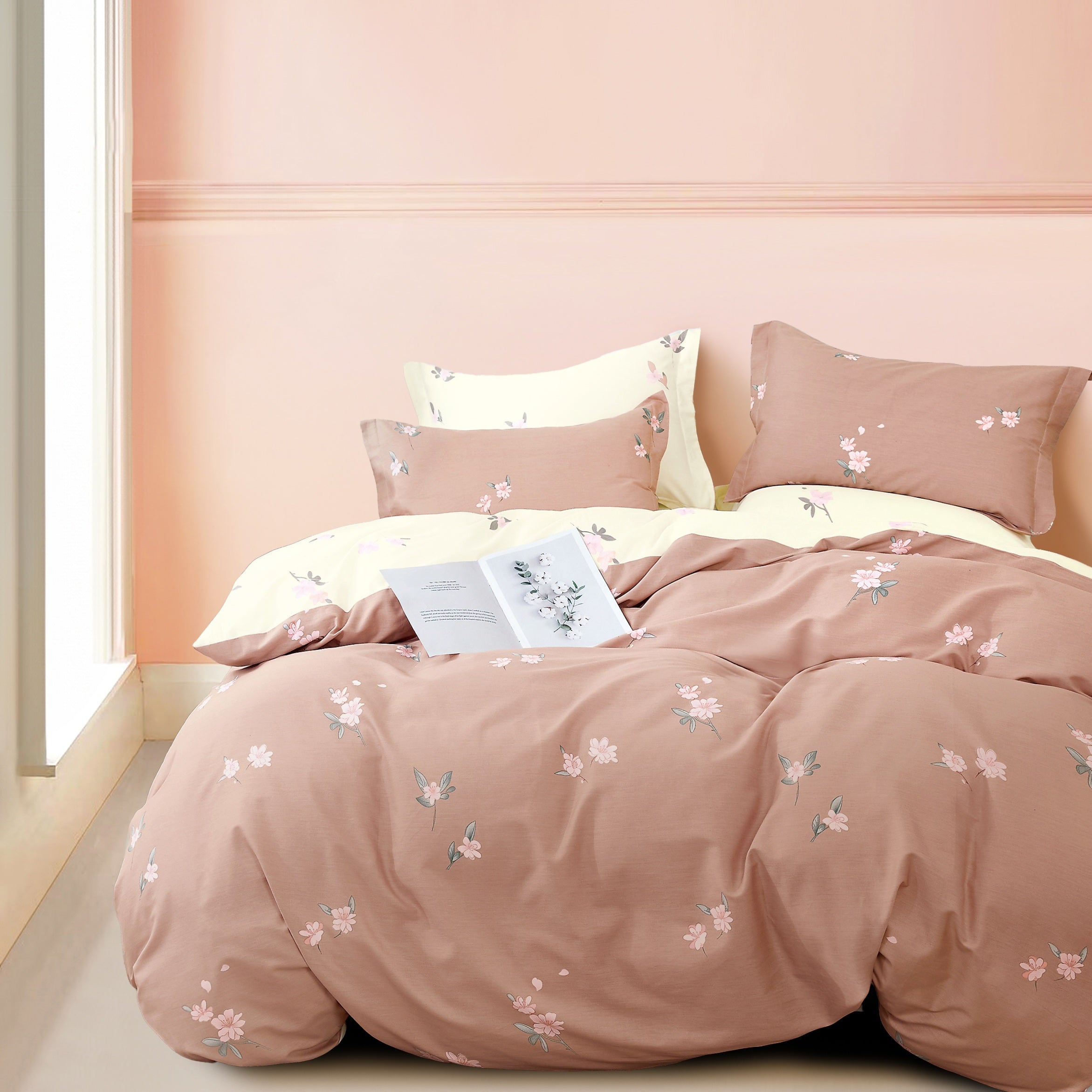 Everyday Impressions, Combed Cotton Fitted Sheet Set (Quilt Cover Excluded)