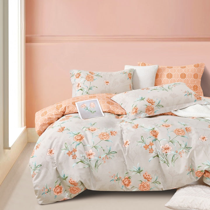 Everyday Impressions, Combed Cotton Fitted Sheet Set (Quilt Cover Excluded)