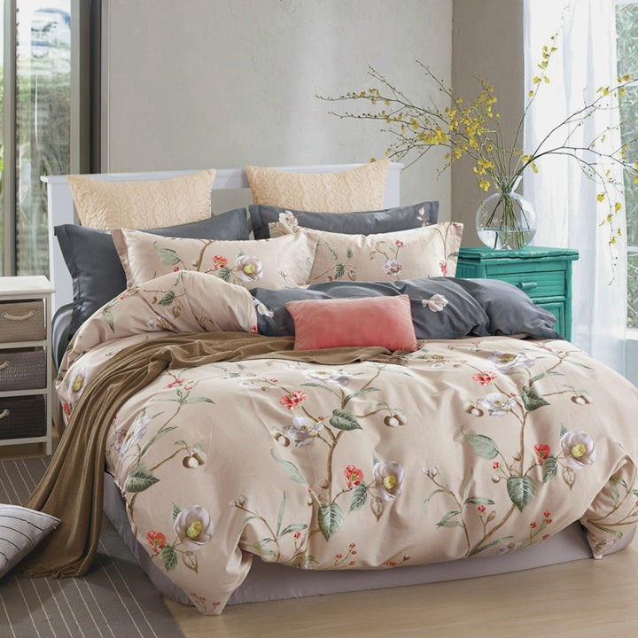 Everyday Impressions, Combed Cotton Fitted Sheet Set (Quilt Cover Excluded)