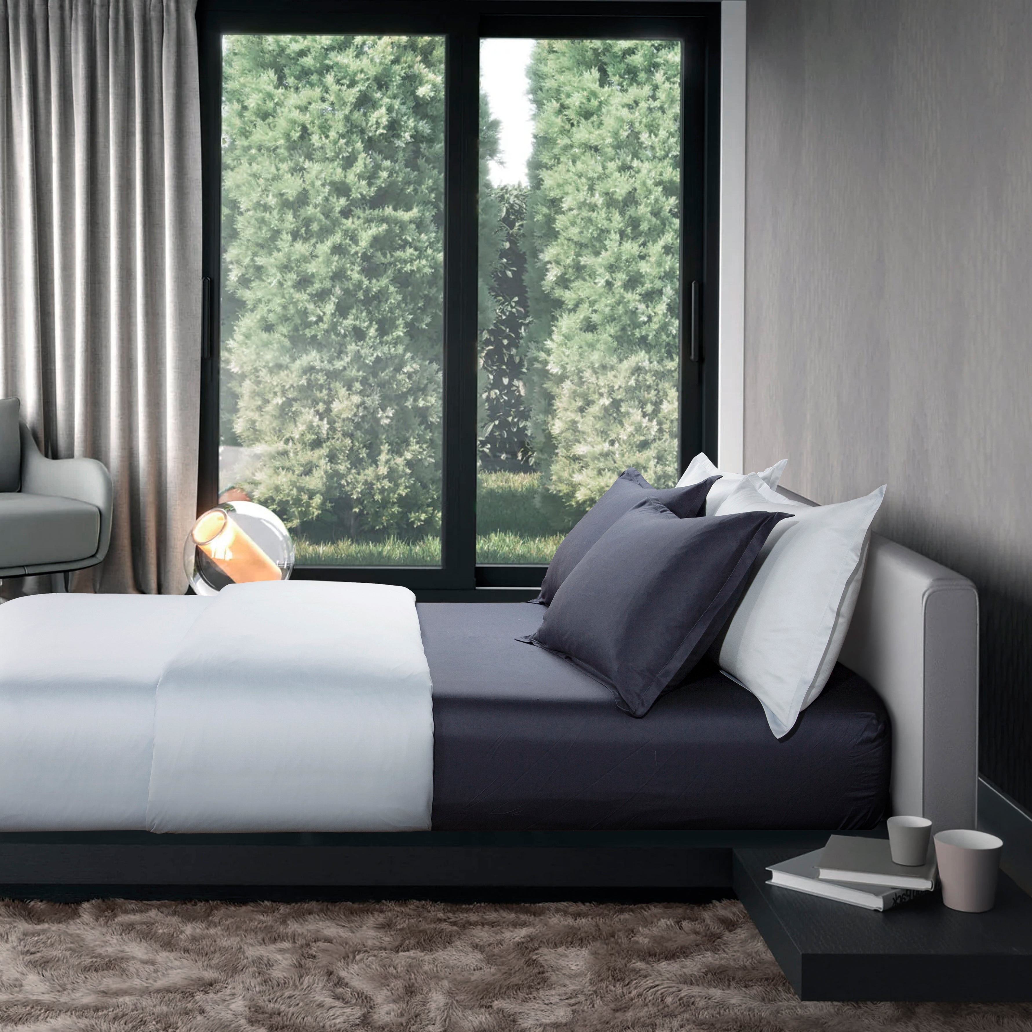Silky Soft Series, TENCEL™ Cotton Andrea Series Bed Set (Quilt Cover Included)