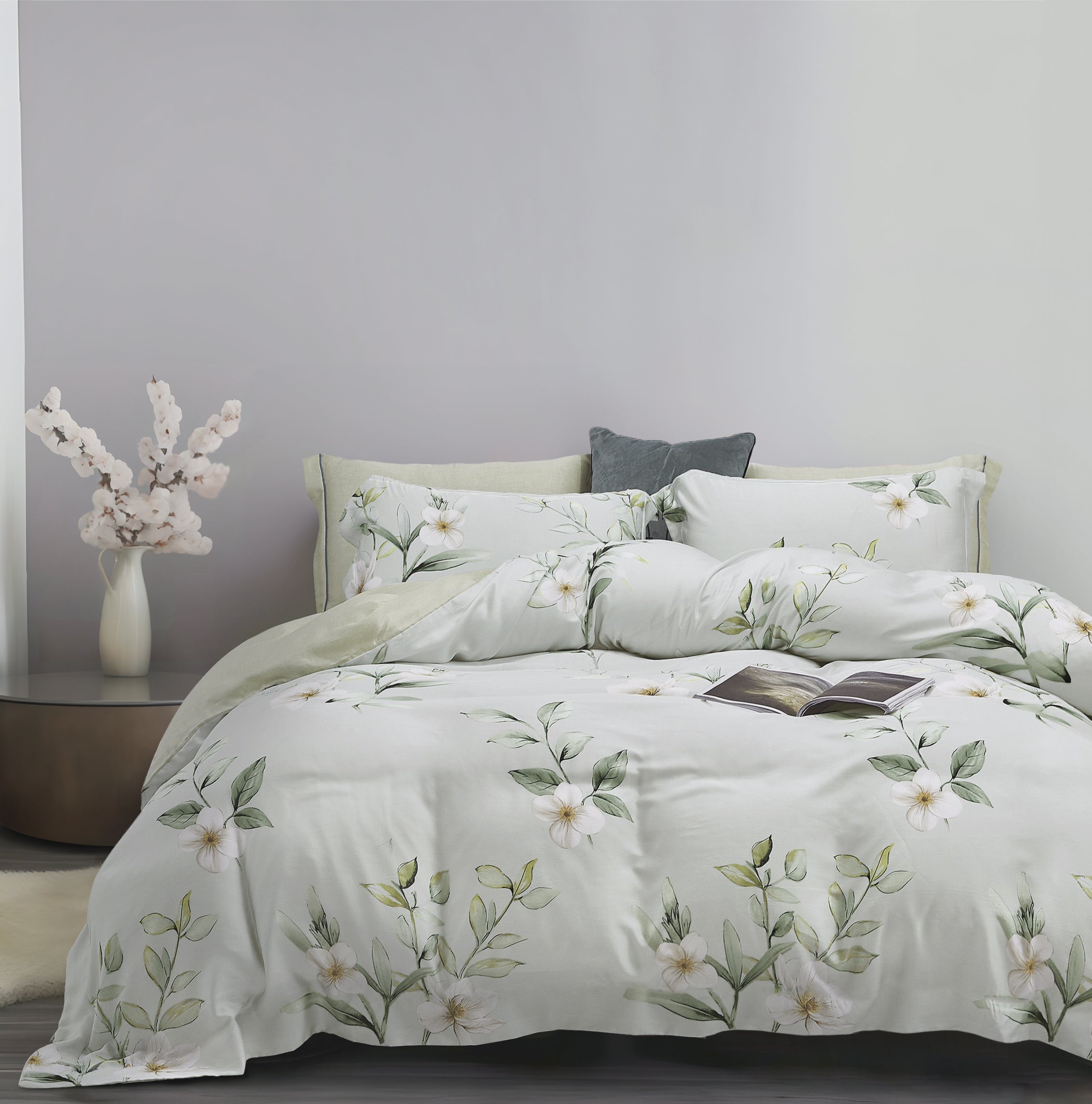 Silky Soft Series, TENCEL™ Print Bed Set (Quilt Cover Included)
