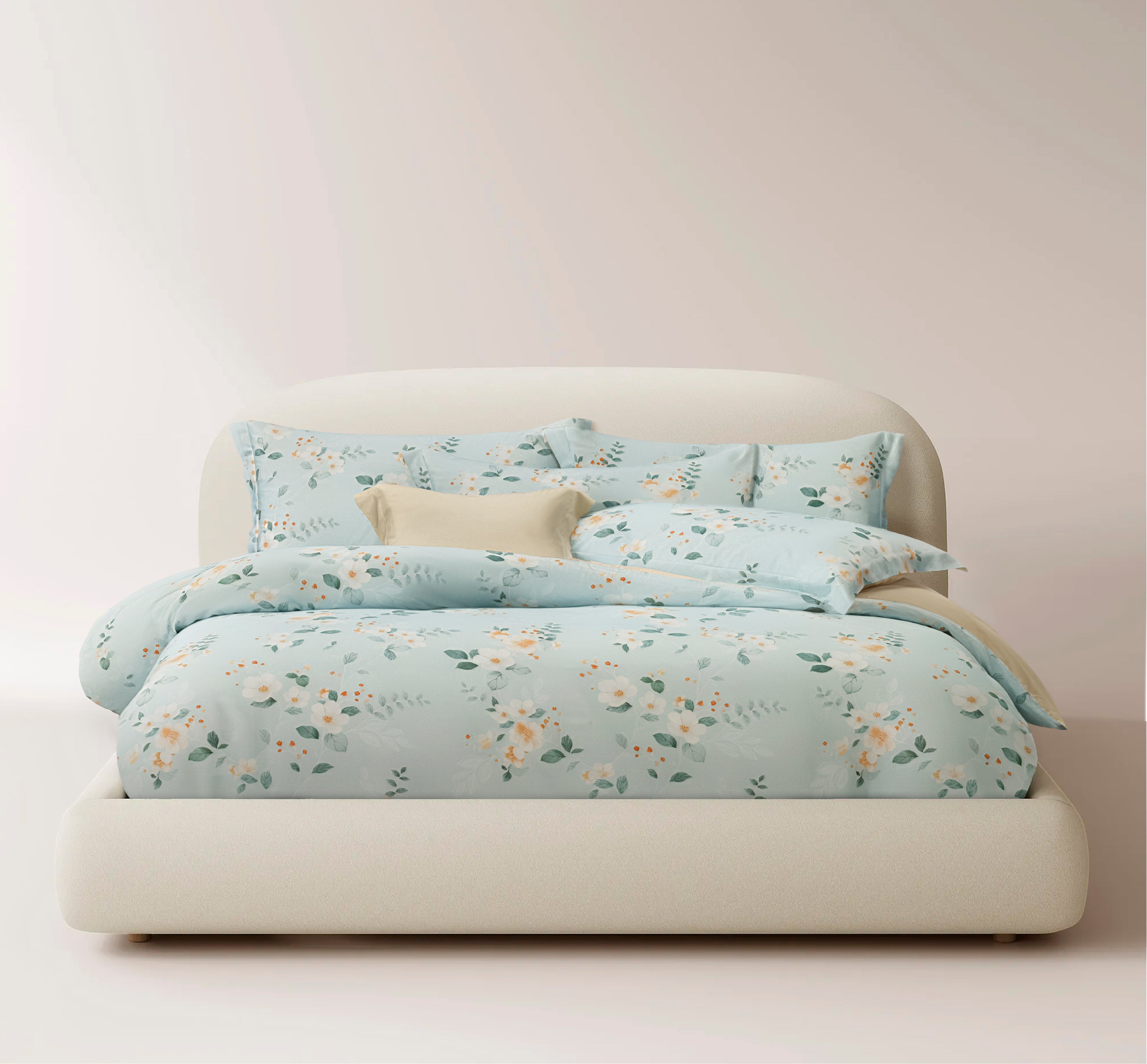 Silky Soft Series, Lyocell Prints Bed Set (Quilt Cover Included)
