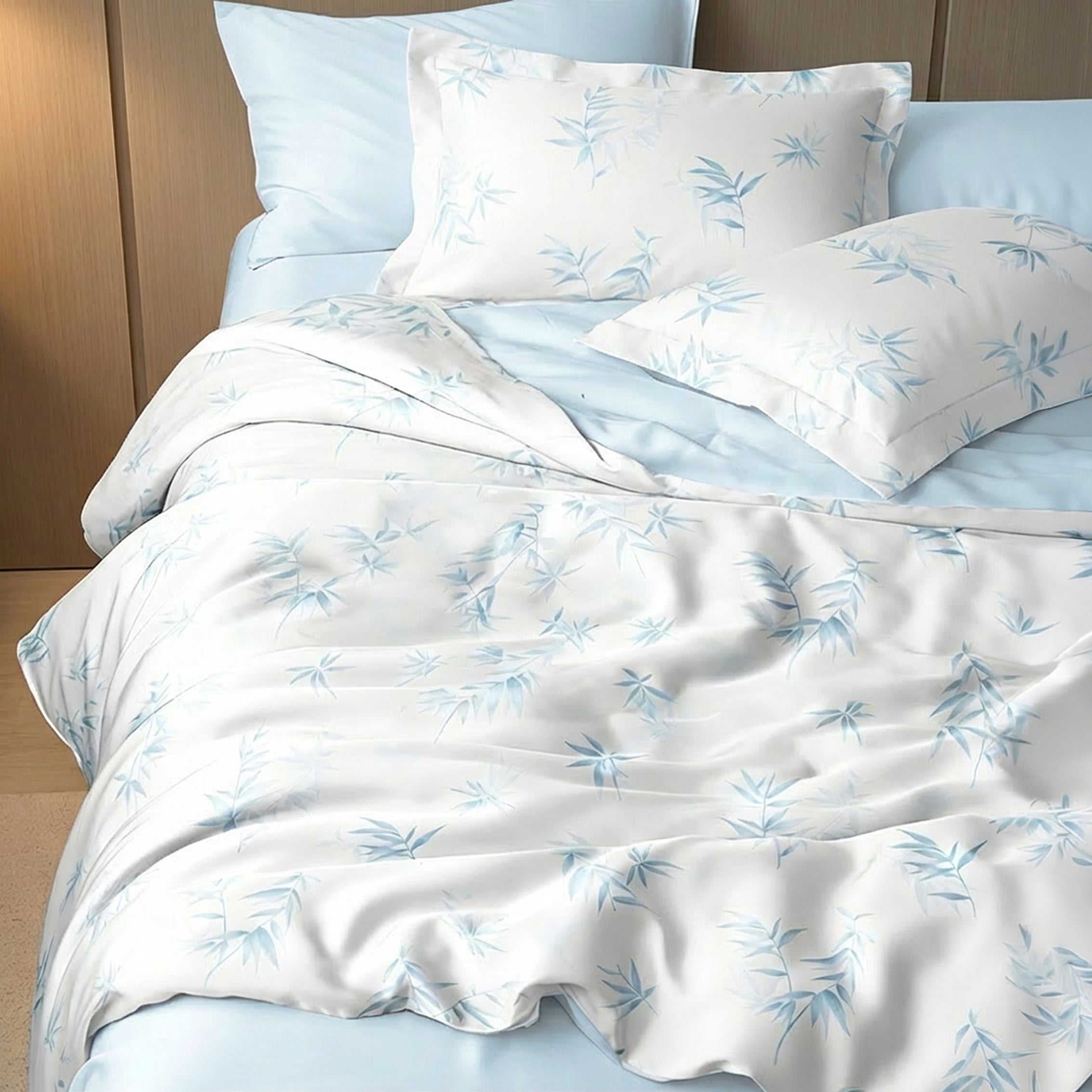 Silky Soft Series, Lyocell Prints Bed Set (Quilt Cover Included)