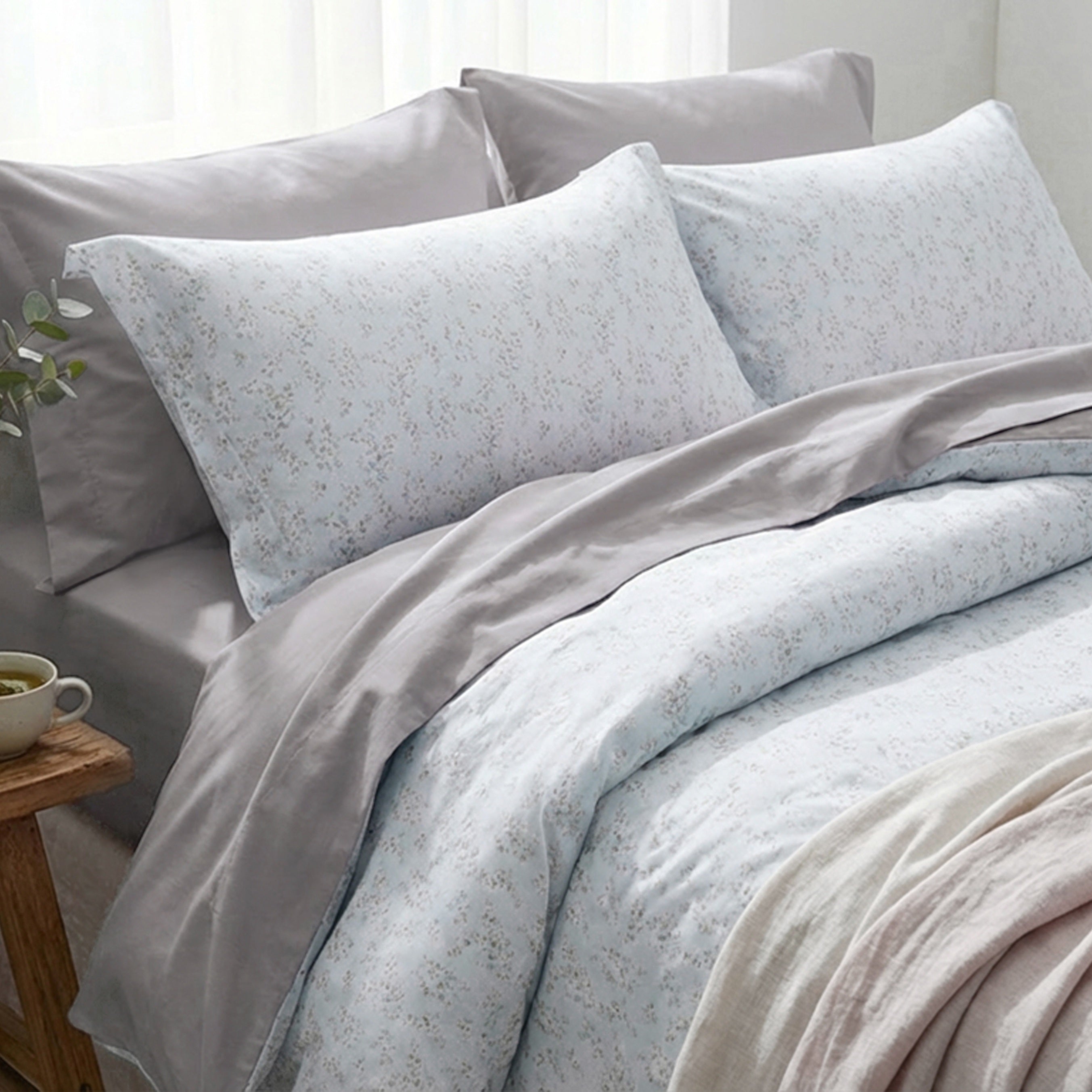 Silky Soft Series, Lyocell Prints Bed Set (Quilt Cover Included)