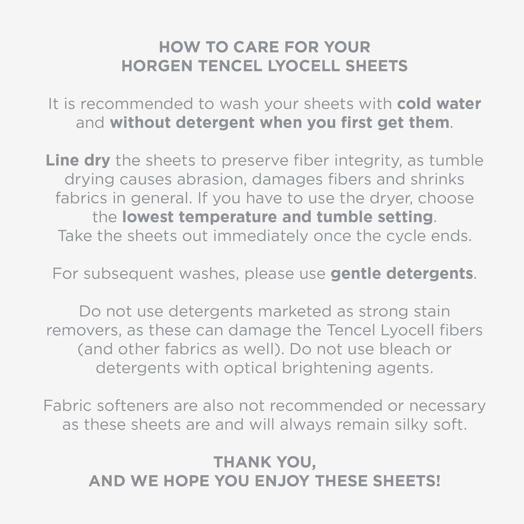 Silky Soft Series, TENCEL™ Lyocell Cara Fitted Sheet Set (Quilt Cover Excluded)
