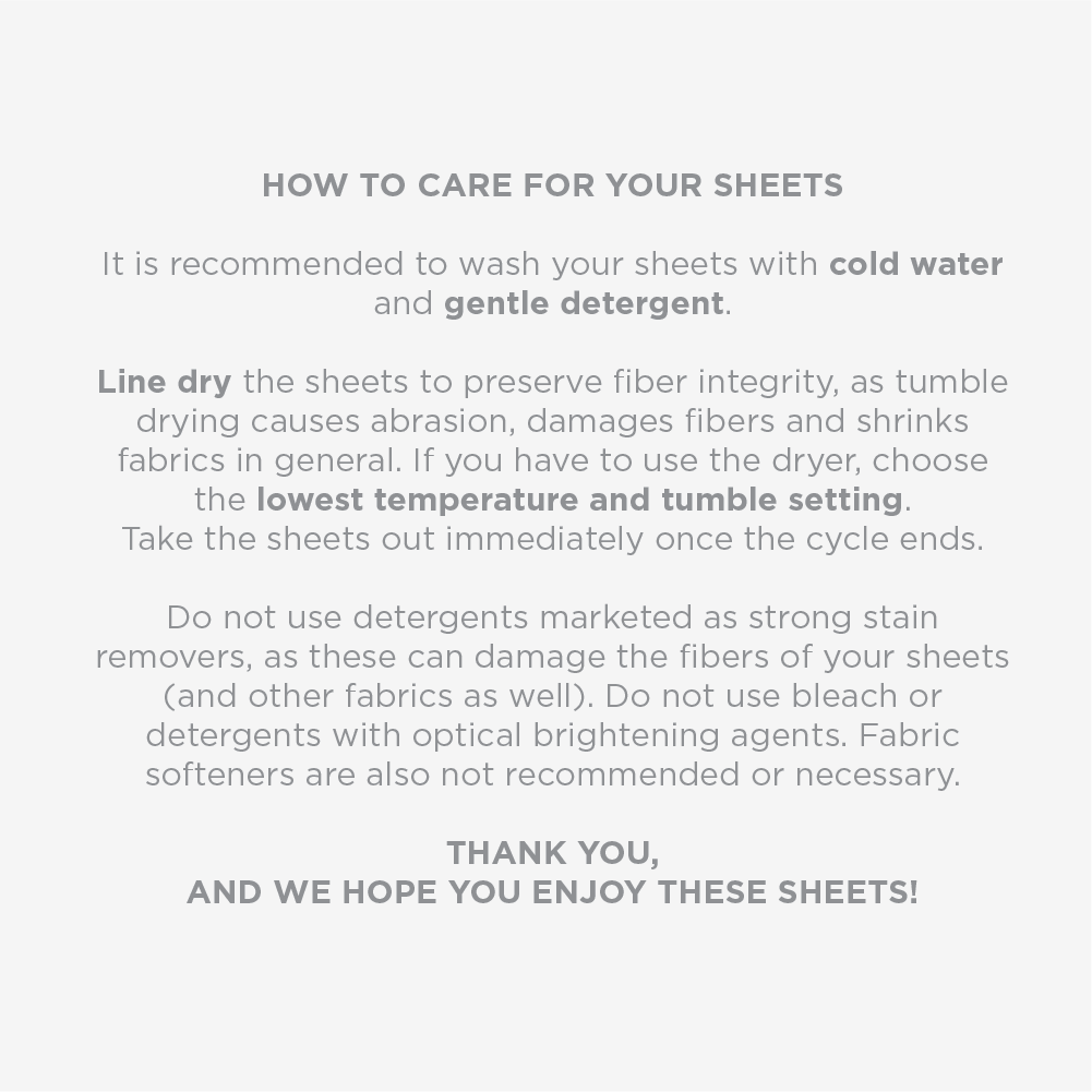 Everyday Essentials, Combed Cotton Series Fitted Sheet Set
