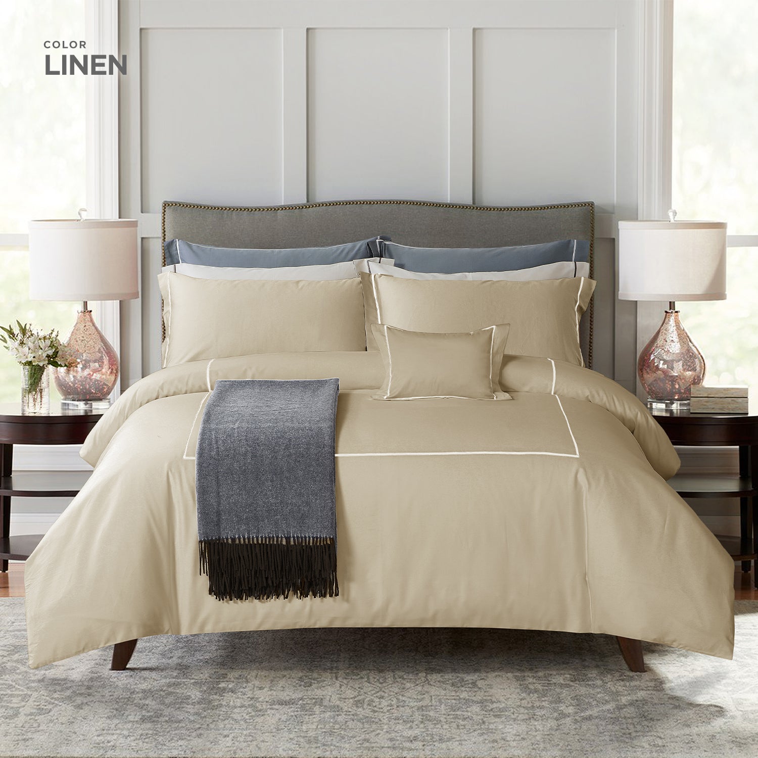 Hotel At Home Collection, Fairfields Egyptian Cotton Bed Set (Quilt Cover Included)