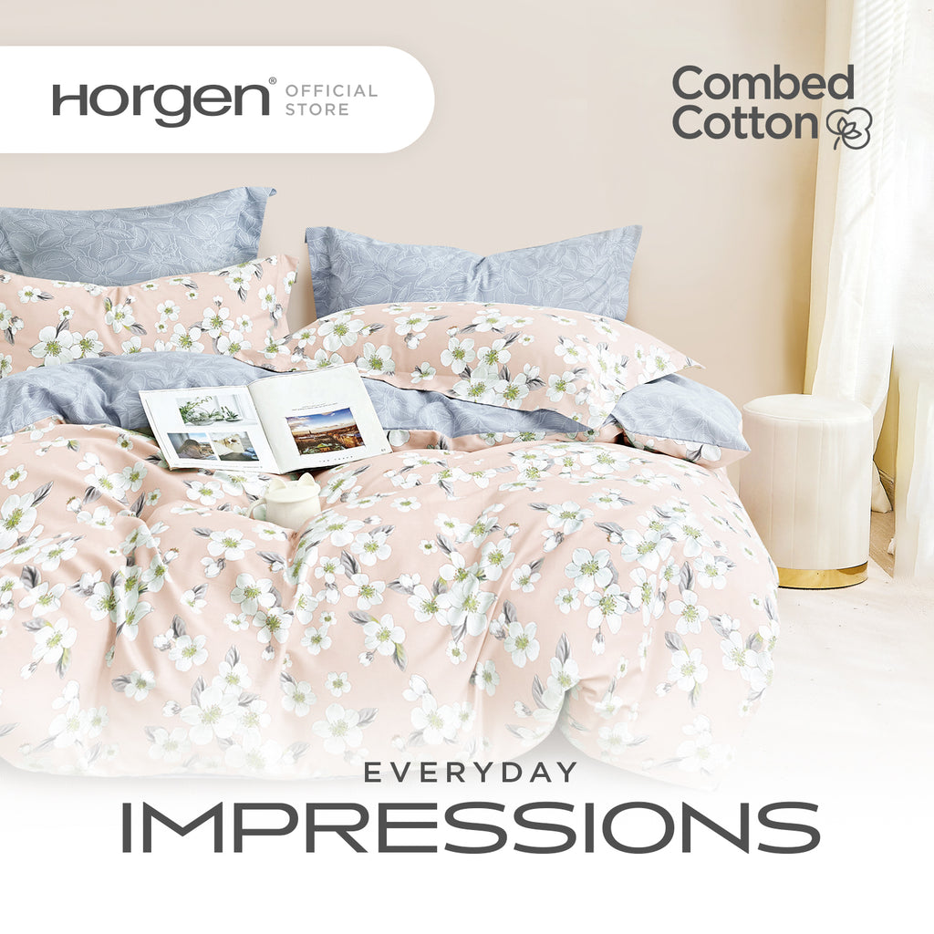 Everyday Impressions, Combed Cotton Fitted Sheet Set (Quilt Cover Excluded)