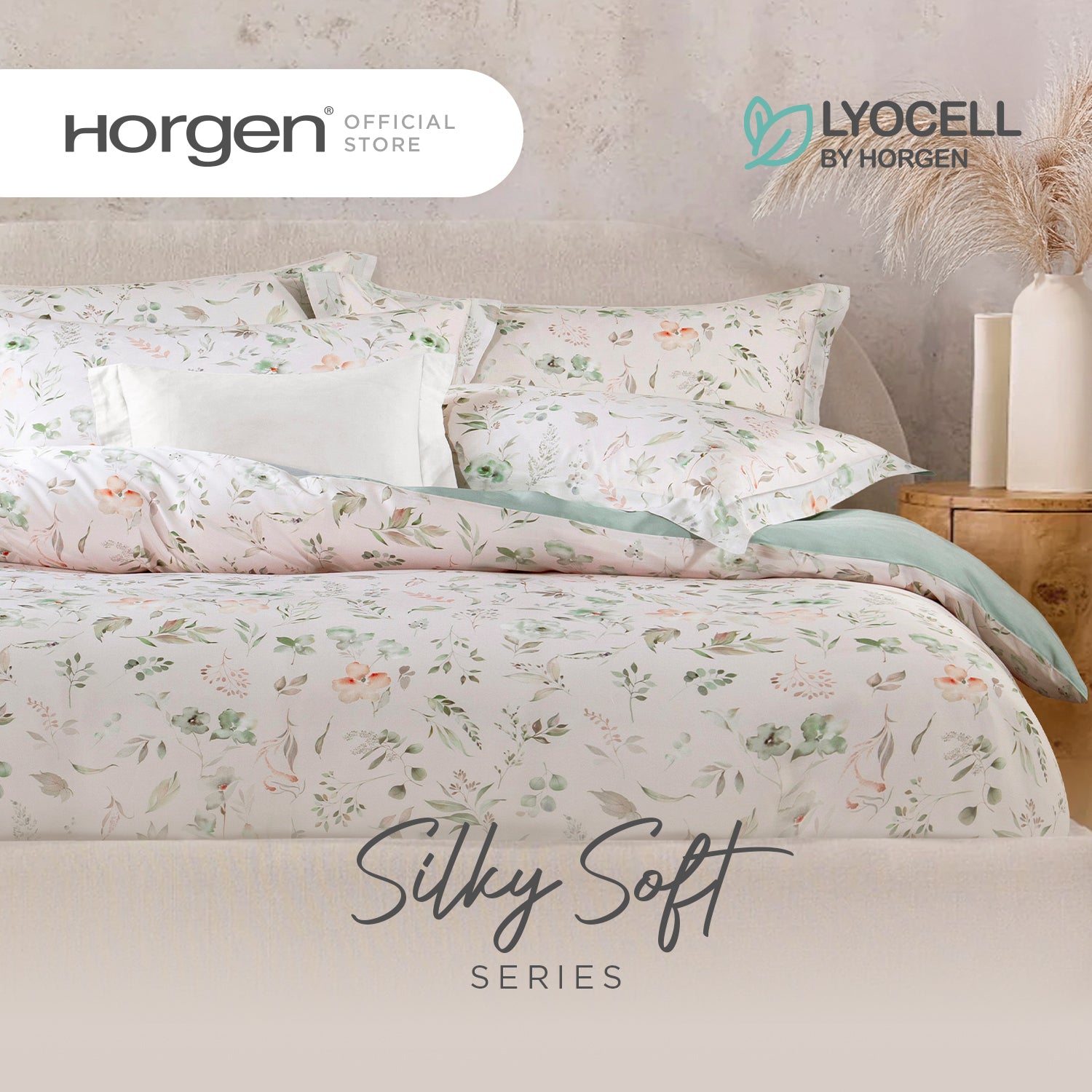 Silky Soft Series, Lyocell Prints Bed Set (Quilt Cover Included)