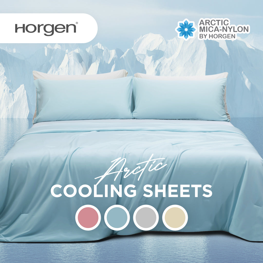 Arctic Series, Mica Nylon Duo Tone Fitted Sheet Set (Quilt Excluded)