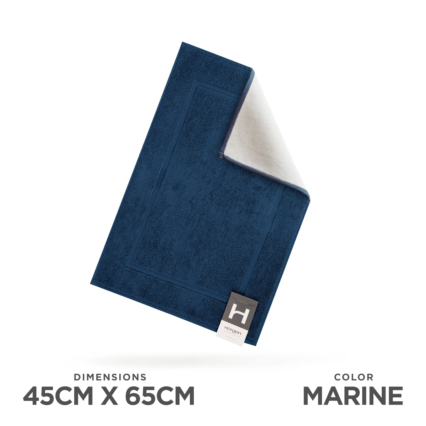 Resort Collection, Combed Cotton Bath Mat with Anti Slip TPR Reverse (1 For 1 Deal)