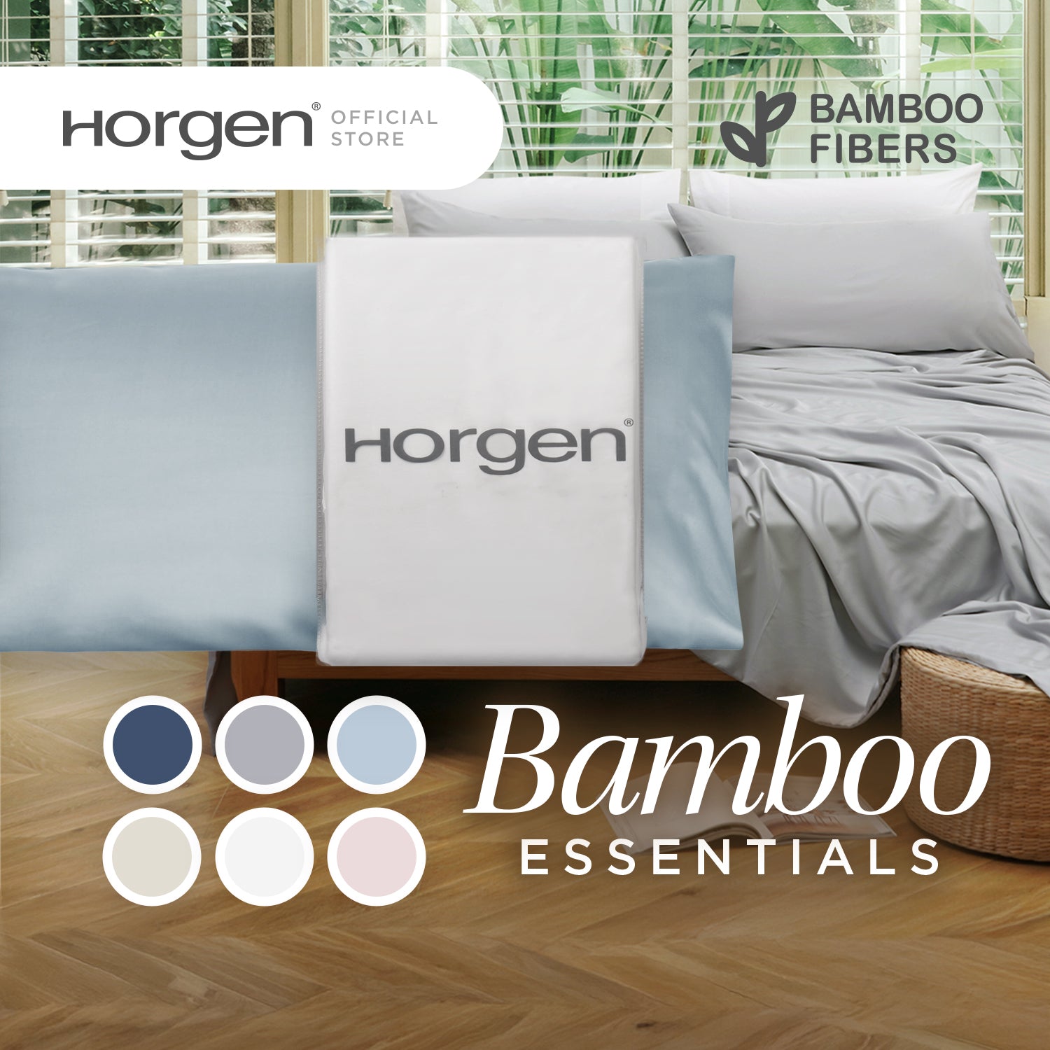 Bamboo Essentials, Bamboo Solid Pillowcases