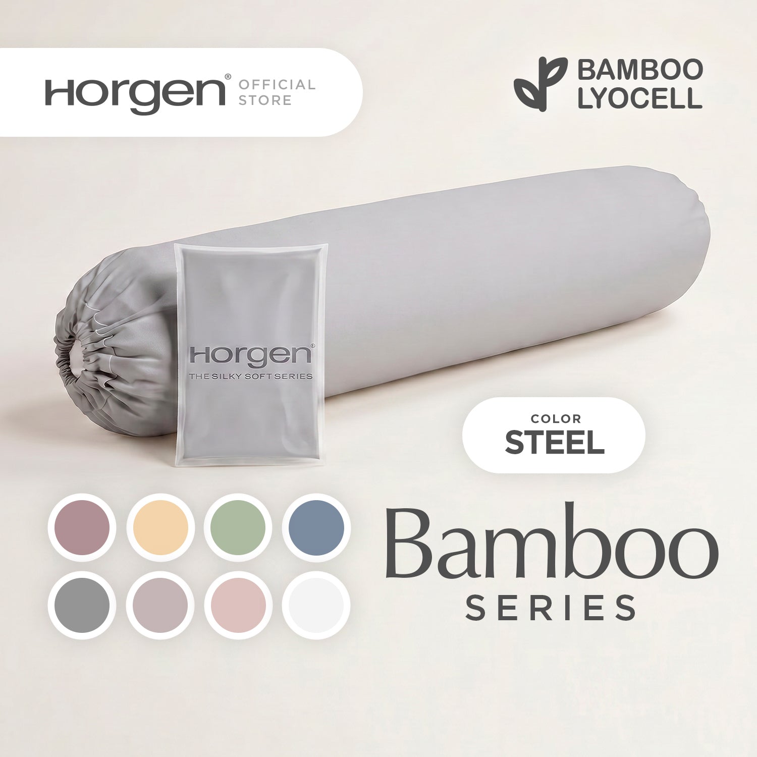Bamboo Lyocell, Silky Soft Bolstercase