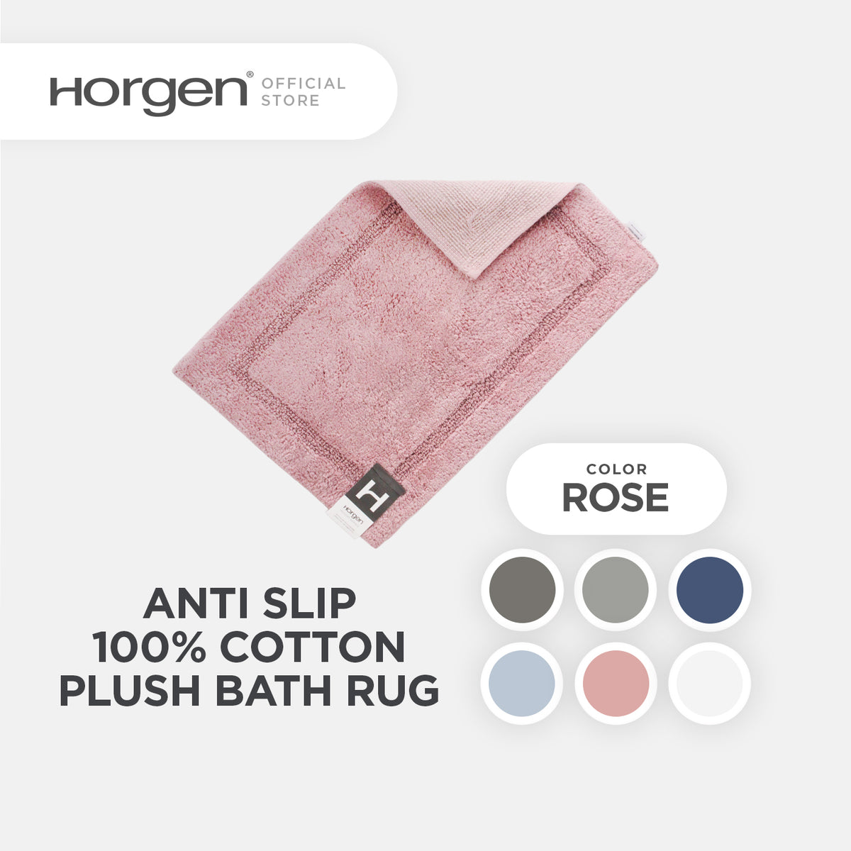 Resort Collection, Anti Slip Bath Mat Rug