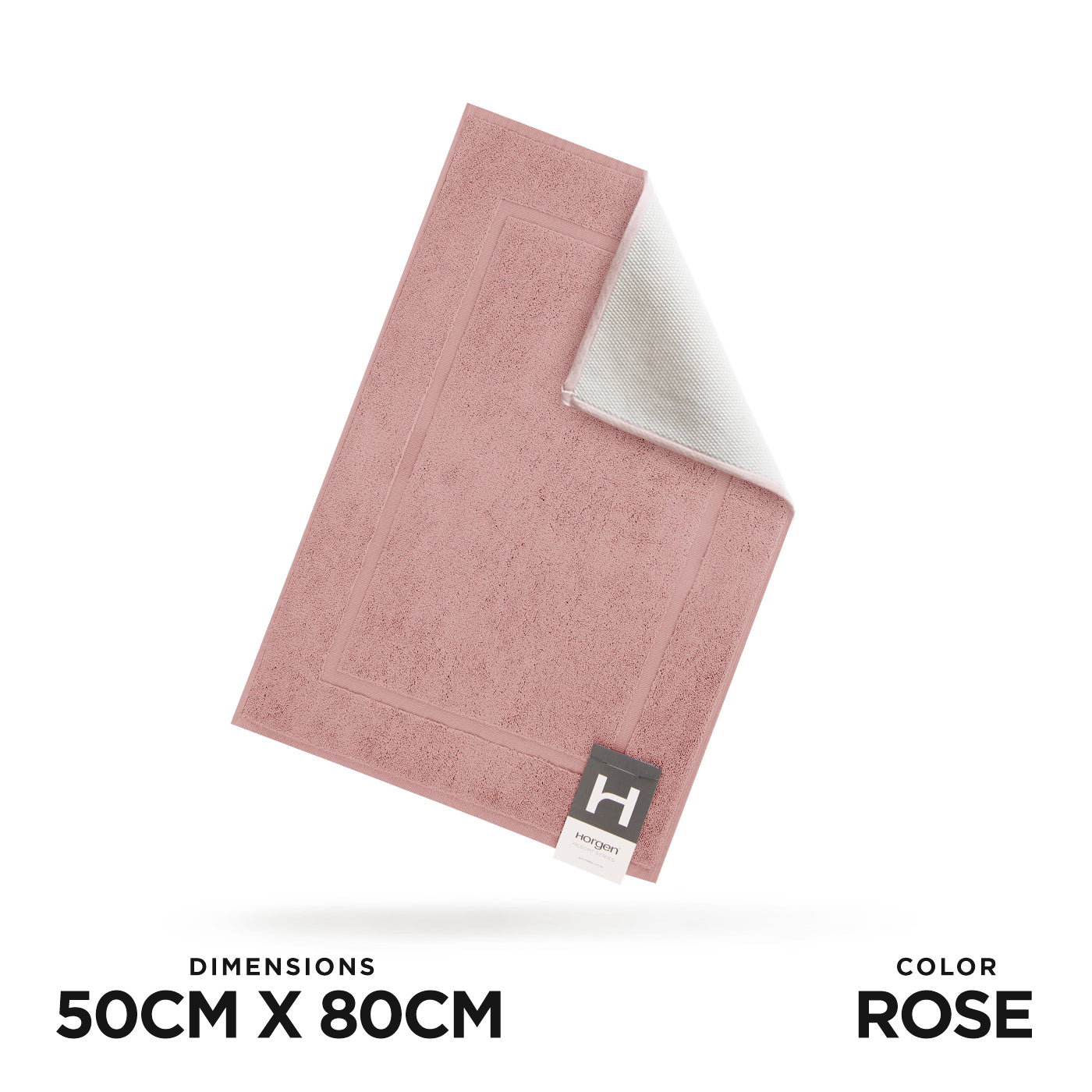 Resort Collection, Combed Cotton Bath Mat with Anti Slip TPR Reverse (1 For 1 Deal)