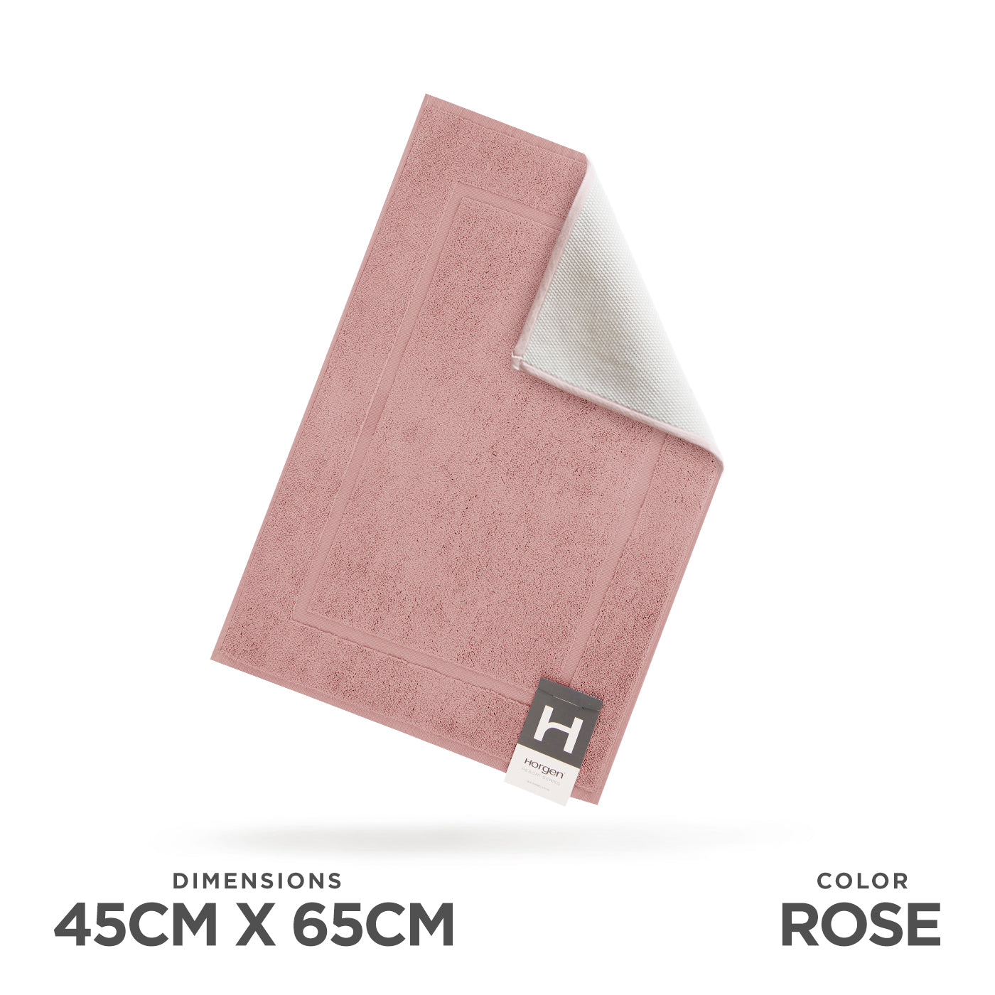 Resort Collection, Combed Cotton Bath Mat with Anti Slip TPR Reverse (1 For 1 Deal)