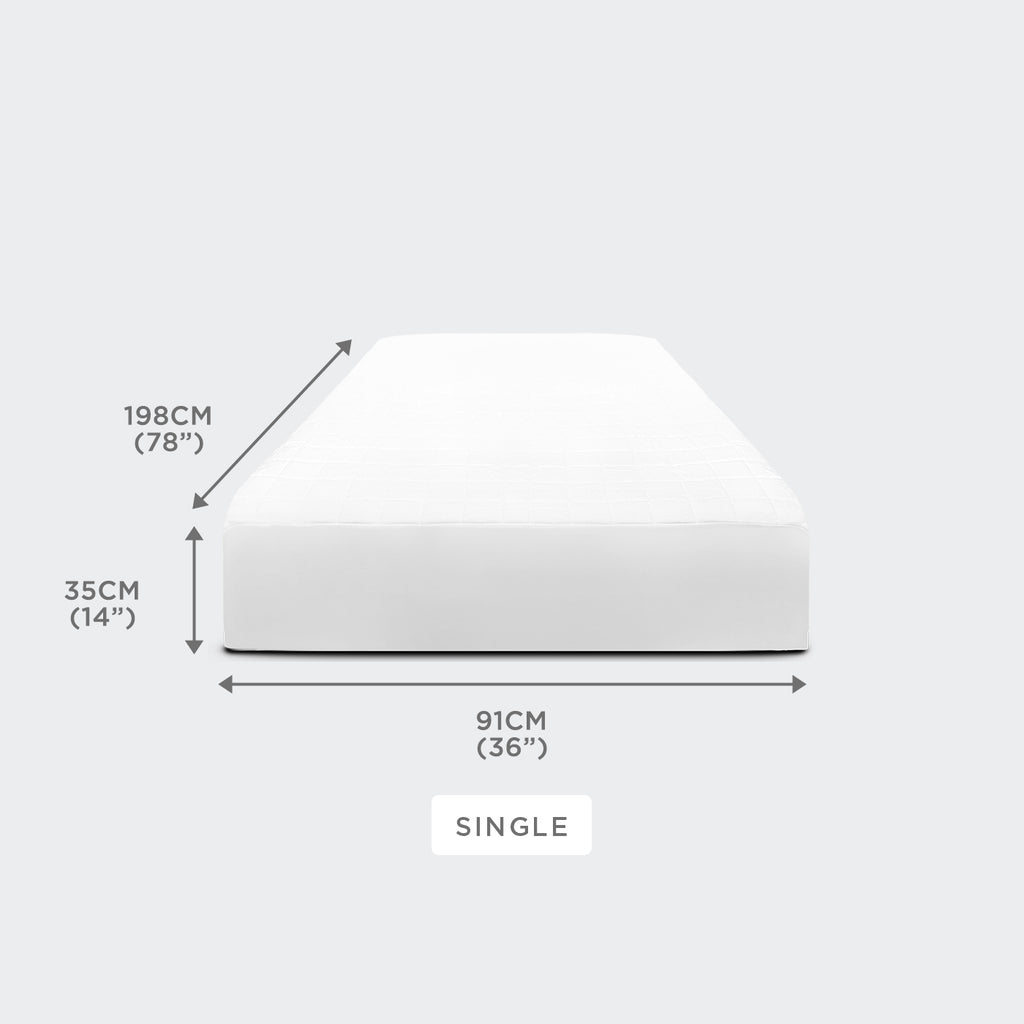 Sleep Essentials Collection, Microfibre Quilted Mattress Protector