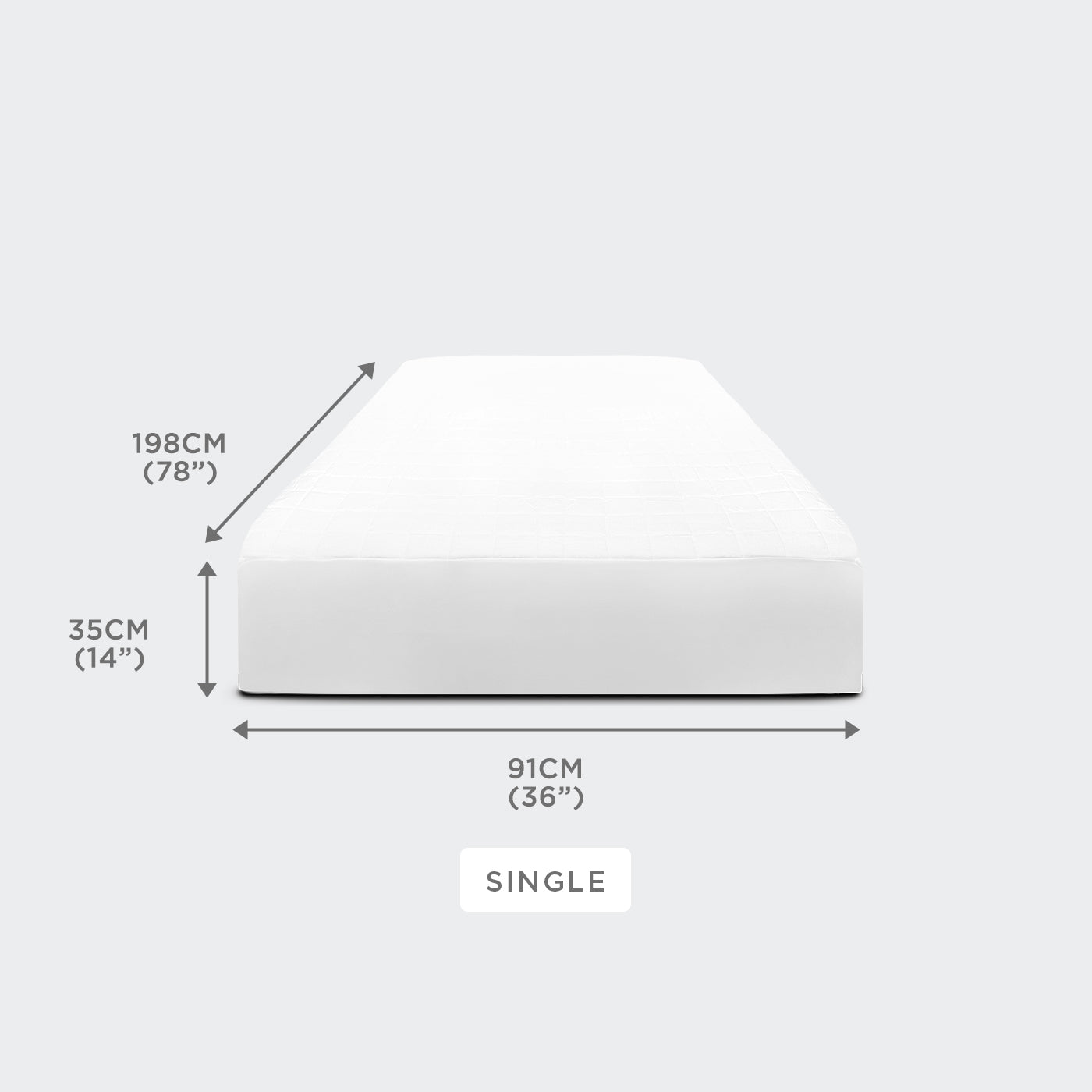 Sleep Essentials Collection, Microfibre Quilted Mattress Protector
