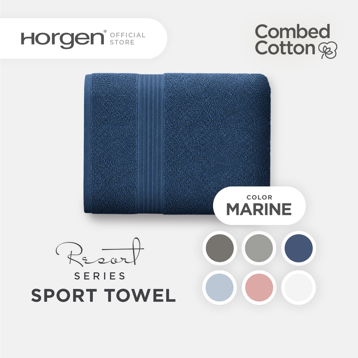 Resort Collection, Combed Cotton Sports Towels