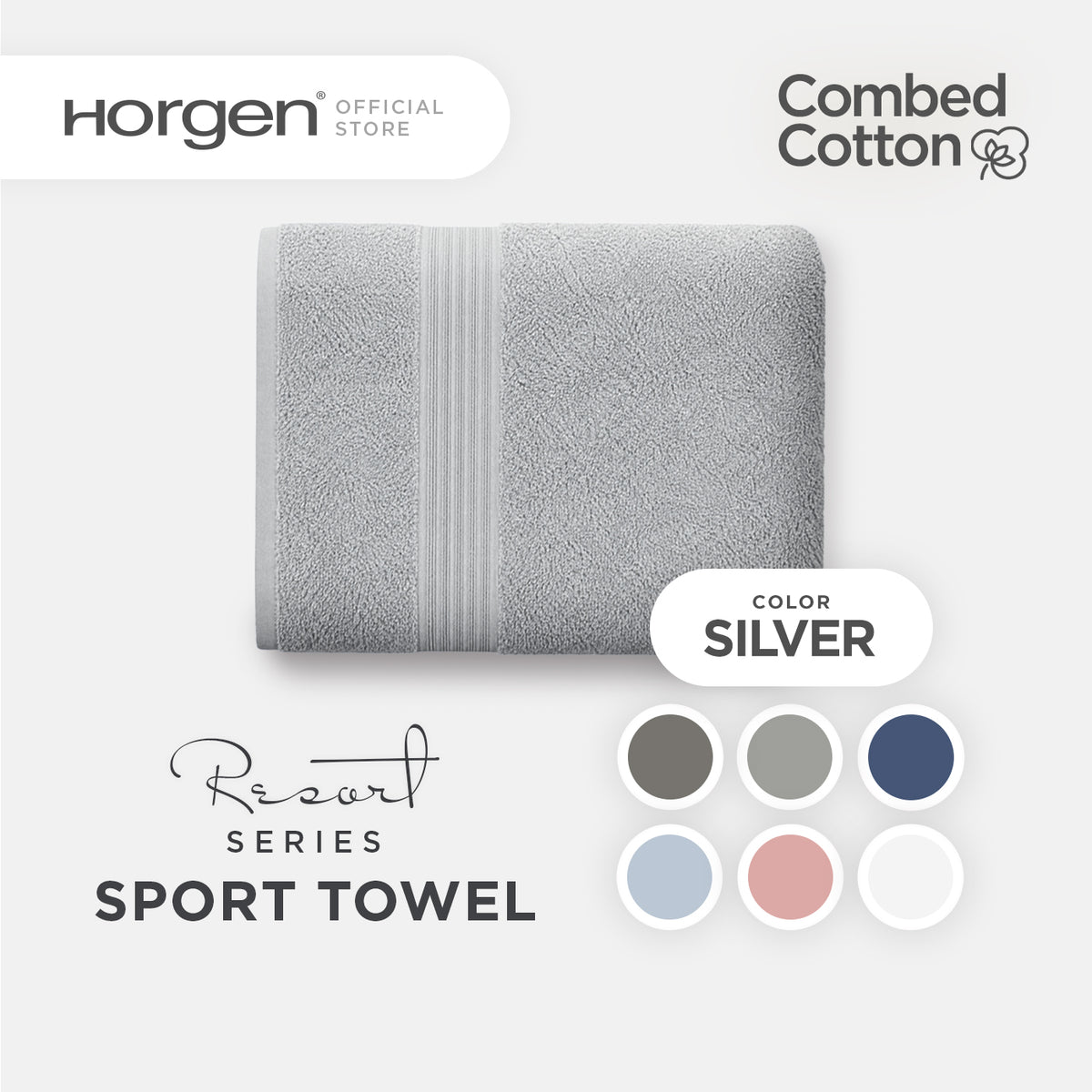 Resort Collection, Combed Cotton Sports Towels