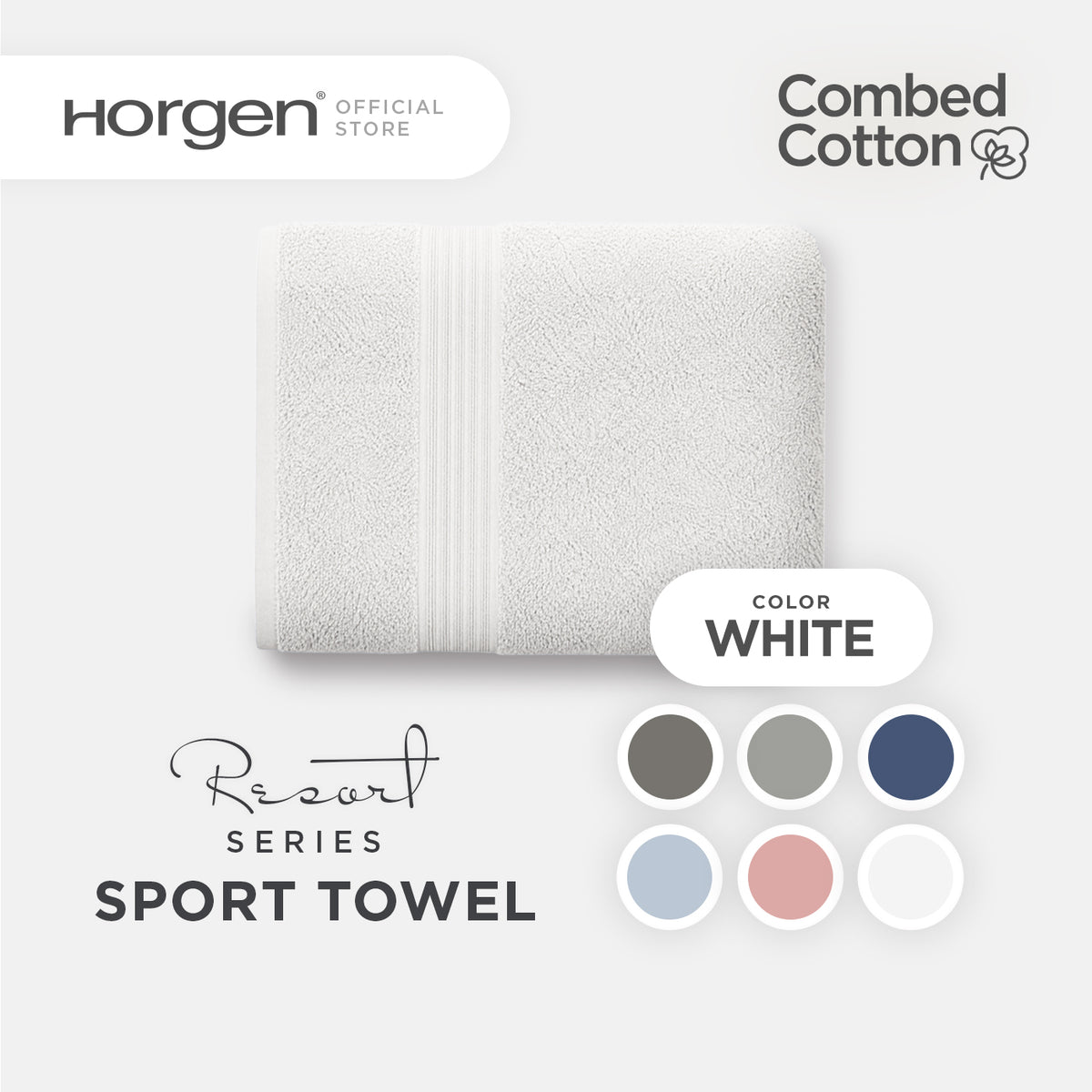 Resort Collection, Combed Cotton Sports Towels
