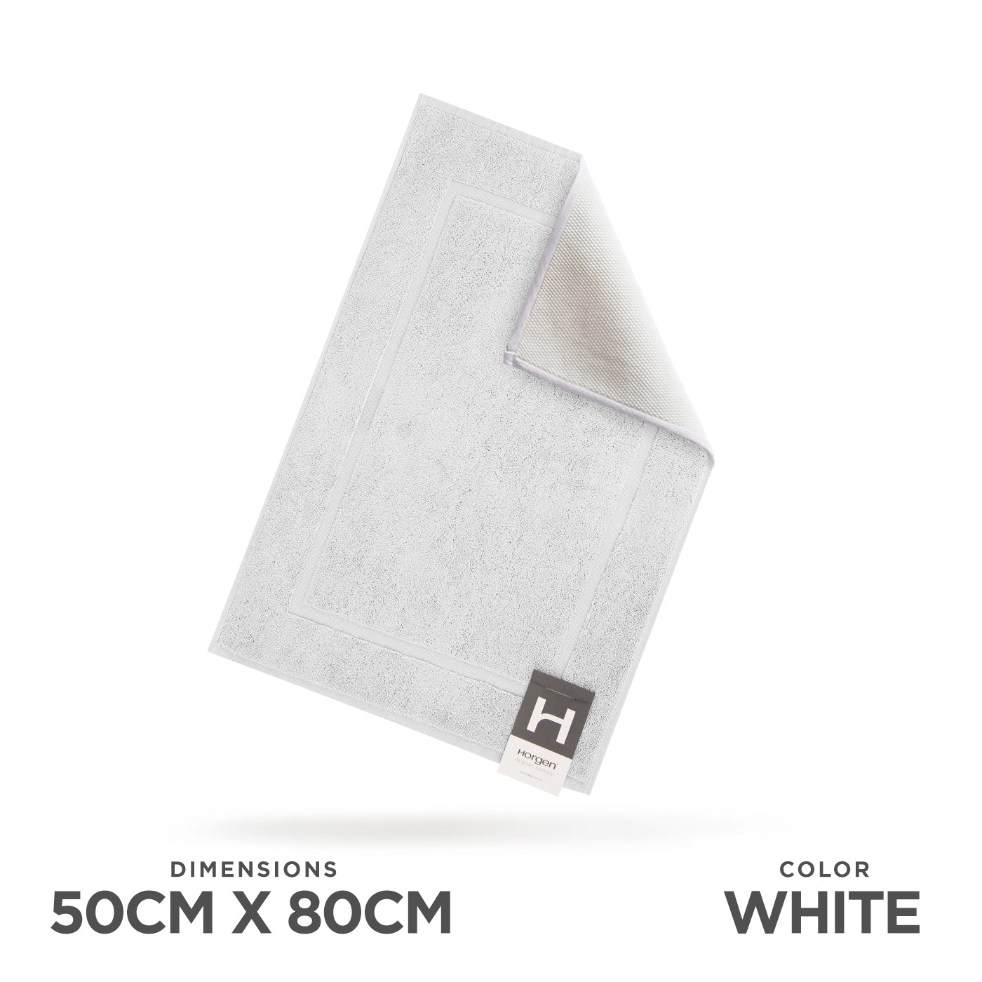 Resort Collection, Combed Cotton Bath Mat with Anti Slip TPR Reverse (1 For 1 Deal)